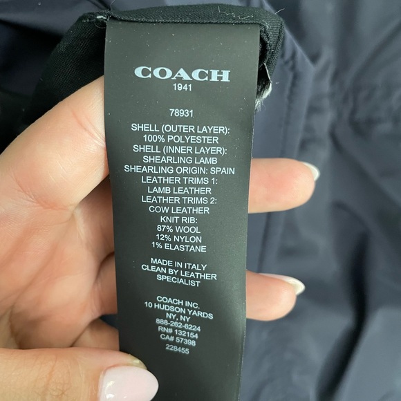 Coach Reversible Shearling Jacket - Picture 6 of 6